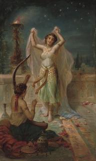 Hans Zatzka - A dance under the stars