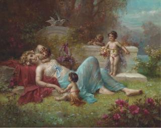 Hans Zatzka - An Allegory of Love