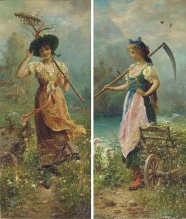 Hans Zatzka - Fair flowers
