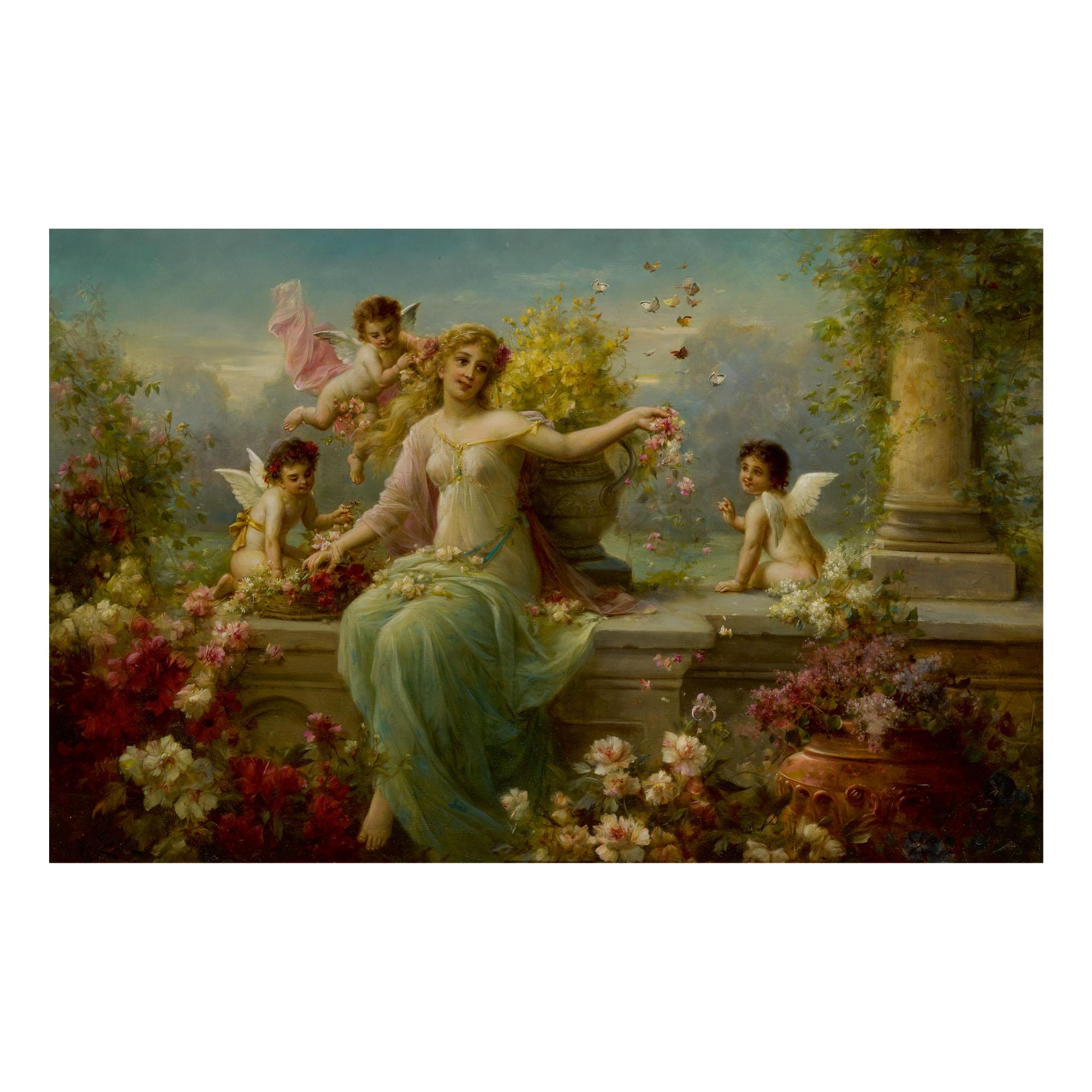 Hans Zatzka - Fleurs Printanières