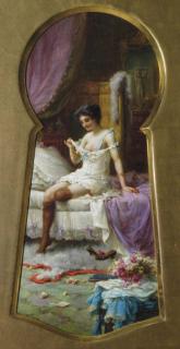 Hans Zatzka - Through the Keyhole