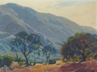 Hanson Puthuff - Landscape with Foothills and Trees