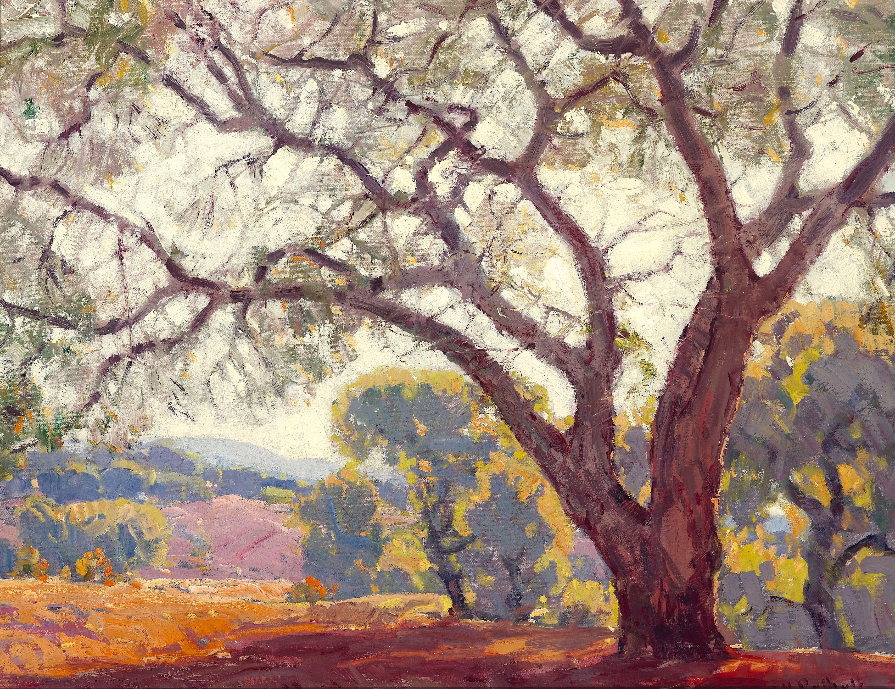 Hanson Puthuff - Shadow of the Oaks 20 1/4 x 26 1/4 in. framed 29 1/4 x 35 1/4 in.
