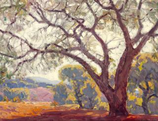 Hanson Puthuff - Shadow of the Oaks 20 1/4 x 26 1/4 in. framed 29 1/4 x 35 1/4 in.
