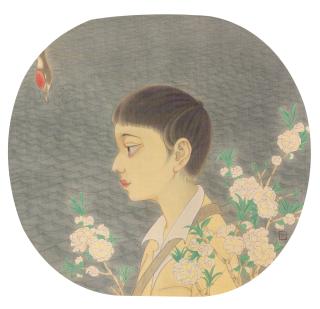 Hao Liang - Gongbi Figure：Side View Of A Boy