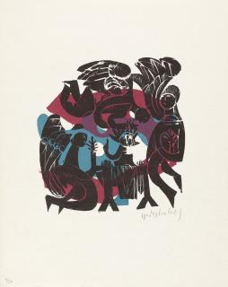 Hap Grieshaber - 3 Bll. aus: HAP Grieshaber – Katalog 4, 1964/65.