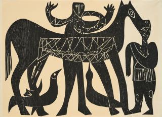 HAP Grieshaber - Das Pferd (Aus: Die dunkle Welt der Tiere).