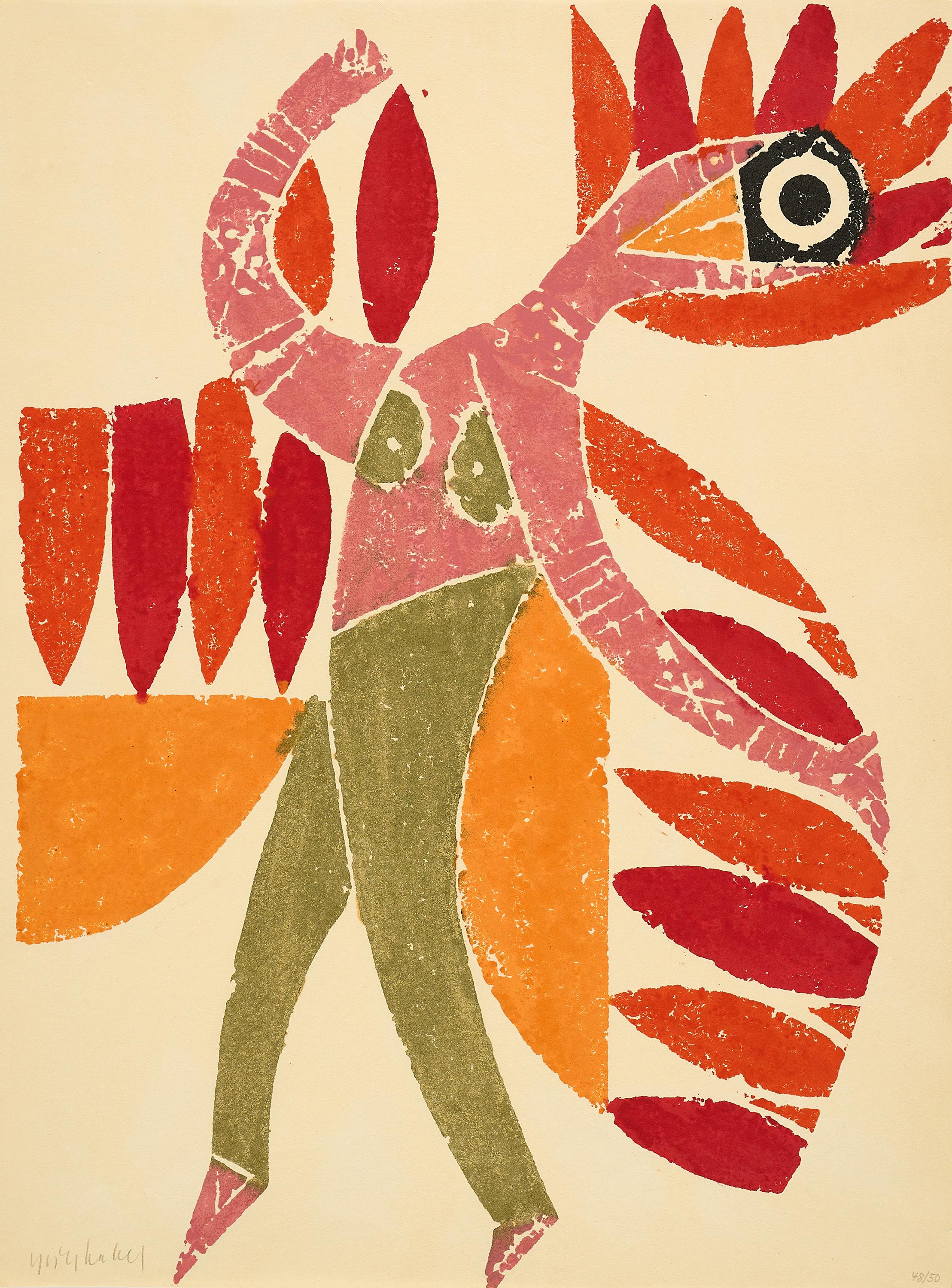 HAP Grieshaber - Dem Feuervogel.