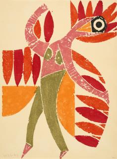 HAP Grieshaber - Dem Feuervogel.