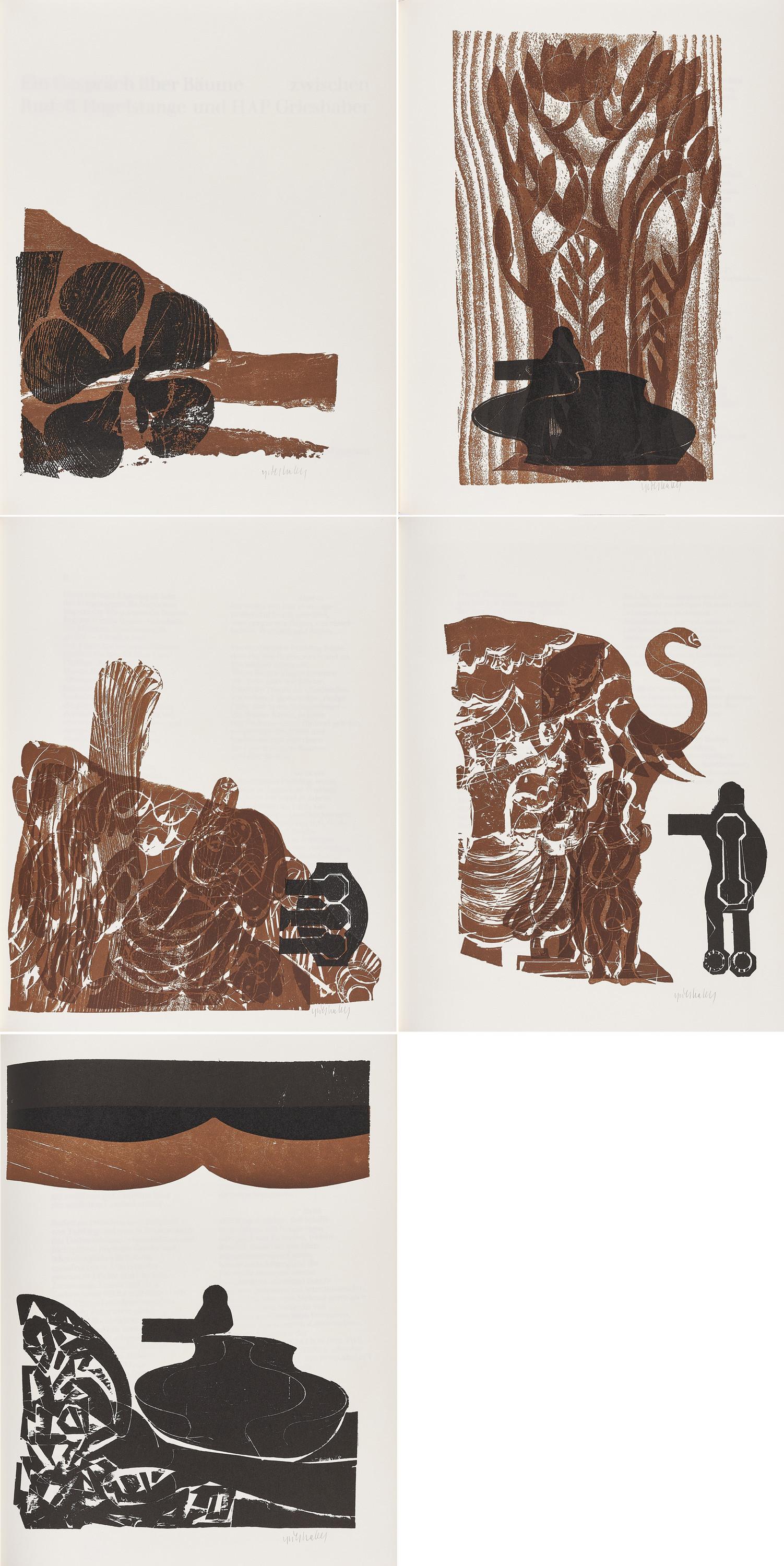 HAP Grieshaber - Ein Gespräch über Bäume zwischen Rudolf Hagelstange und HAP Grieshaber.