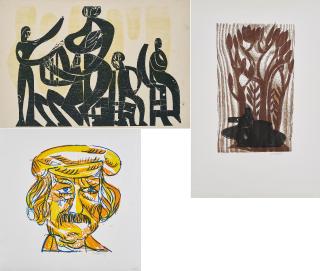 Hap Grieshaber - Konvolut von 3 Druckgrafiken.