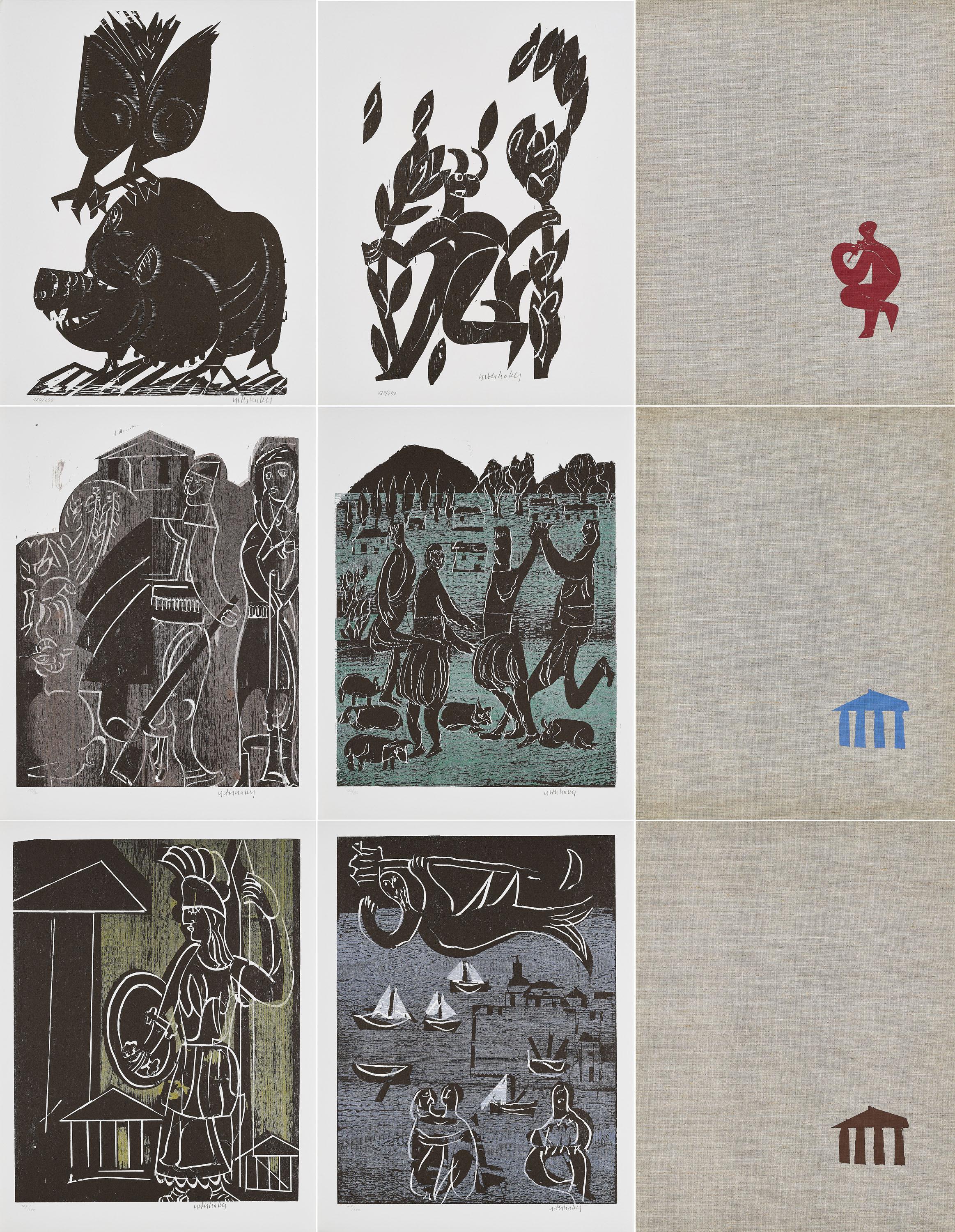 HAP Grieshaber - Konvolut von 3 Mappenwerken.