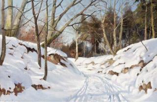 Harald Julius Niels Pryn - A winter landscape