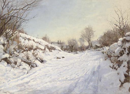 Harald Julius Niels Pryn - A winter track in Hosterkøob