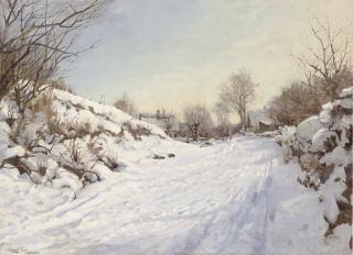 Harald Julius Niels Pryn - A winter track in Hosterkøob