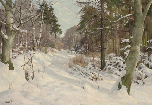 Harald Julius Niels Pryn - A winter track, Ravnholm