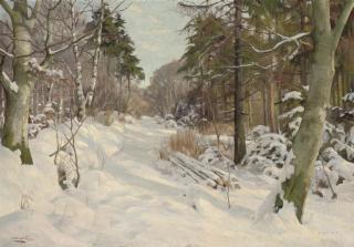 Harald Julius Niels Pryn - A winter track, Ravnholm