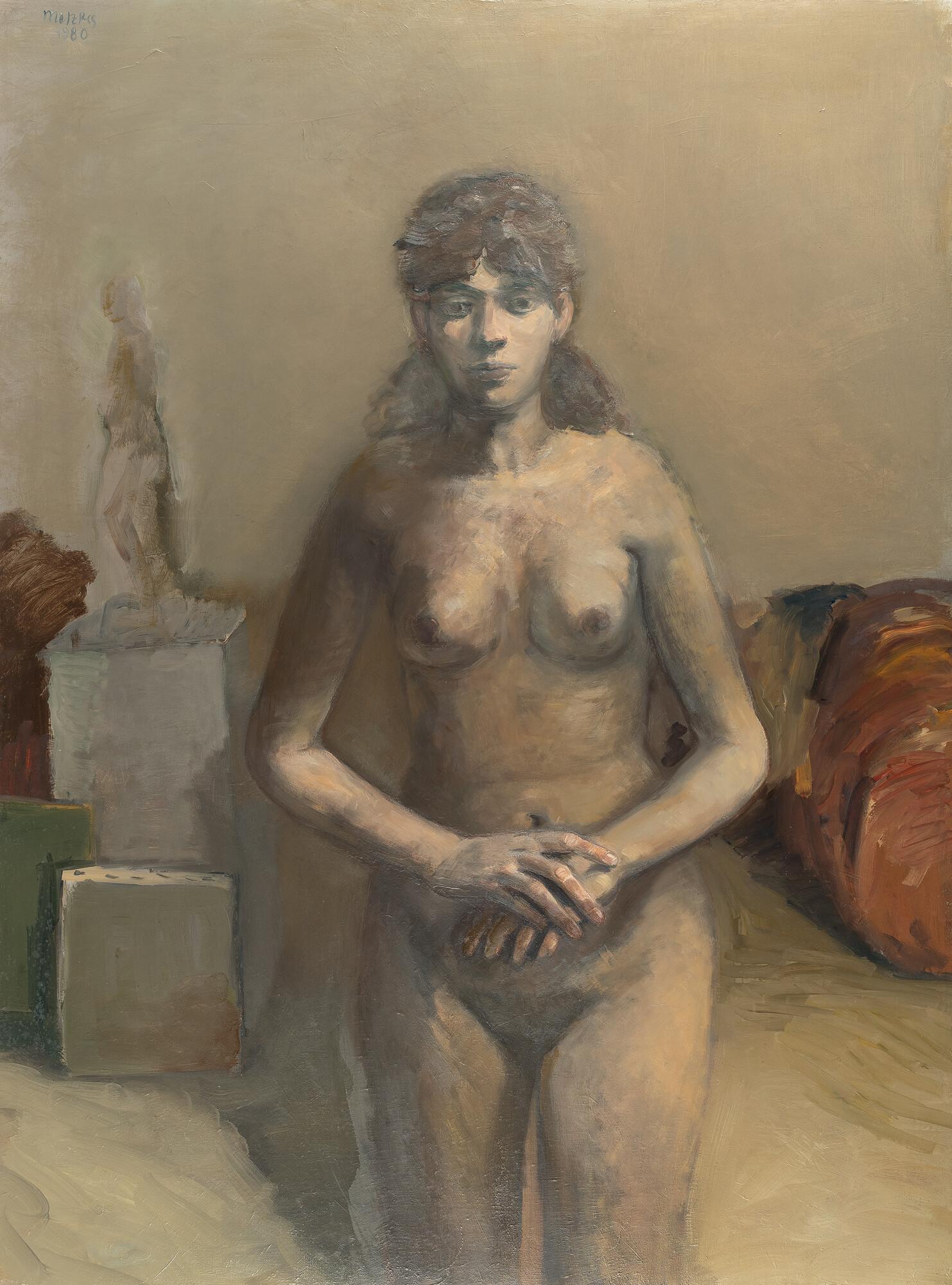 Harald Metzkes - Akt mit gekreuzten Händen