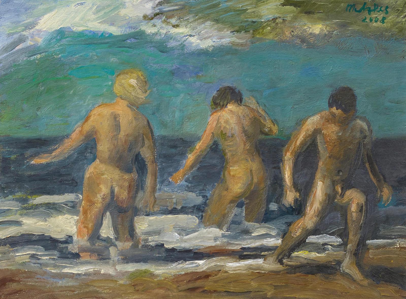 Harald Metzkes - Drei Badende