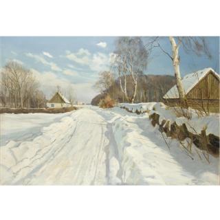 Harald Pryn - Snow Scene In Bright Sunlight