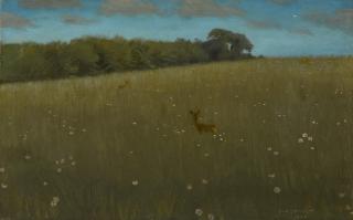 Harald Slott-Møller - Roe Deer at Dusk