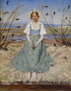 Harald Slott-Møller - Spring (Foråret), preliminary study