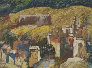 Hari Ambadas Gade - Untitled (Houses in Kashmir)