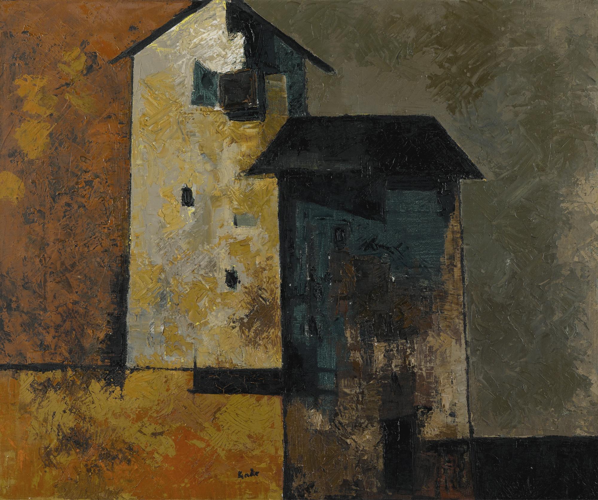 Hari Ambadas Gade - Untitled (Two Houses)