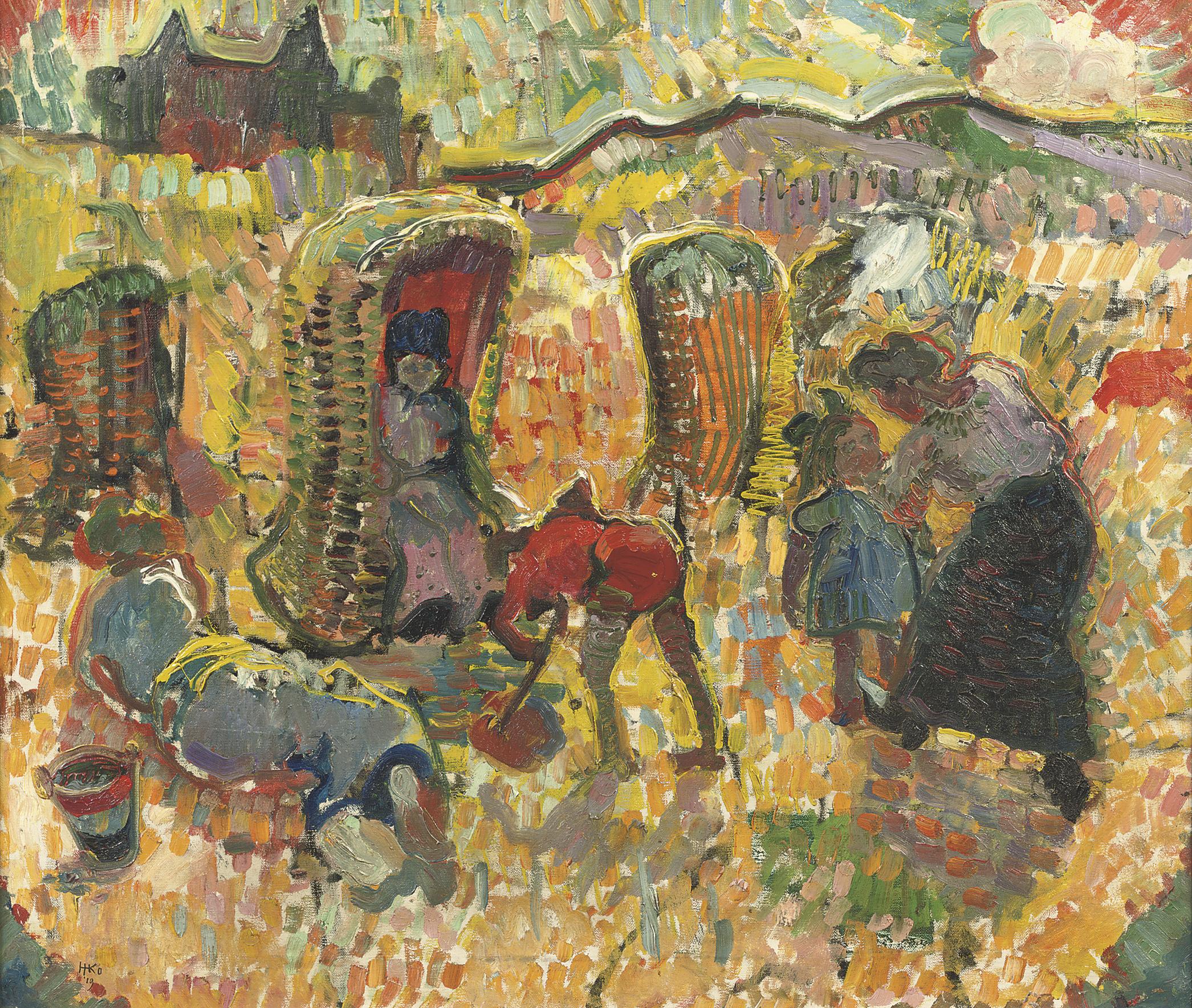 Harm Kamerlingh Onnes - A day at the beach, Scheveningen