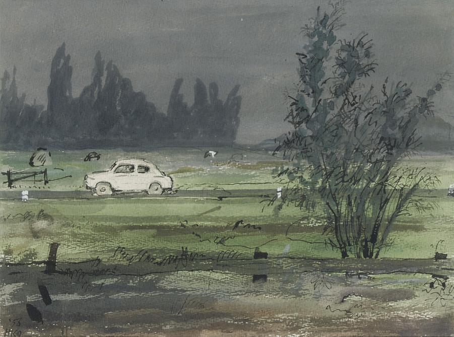 Harm Kamerlingh Onnes - Onweer, Rijksweg Bij Leiden