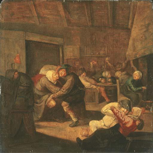 Harmen-Fransz Hals - L\'intérieur d\'une taverne