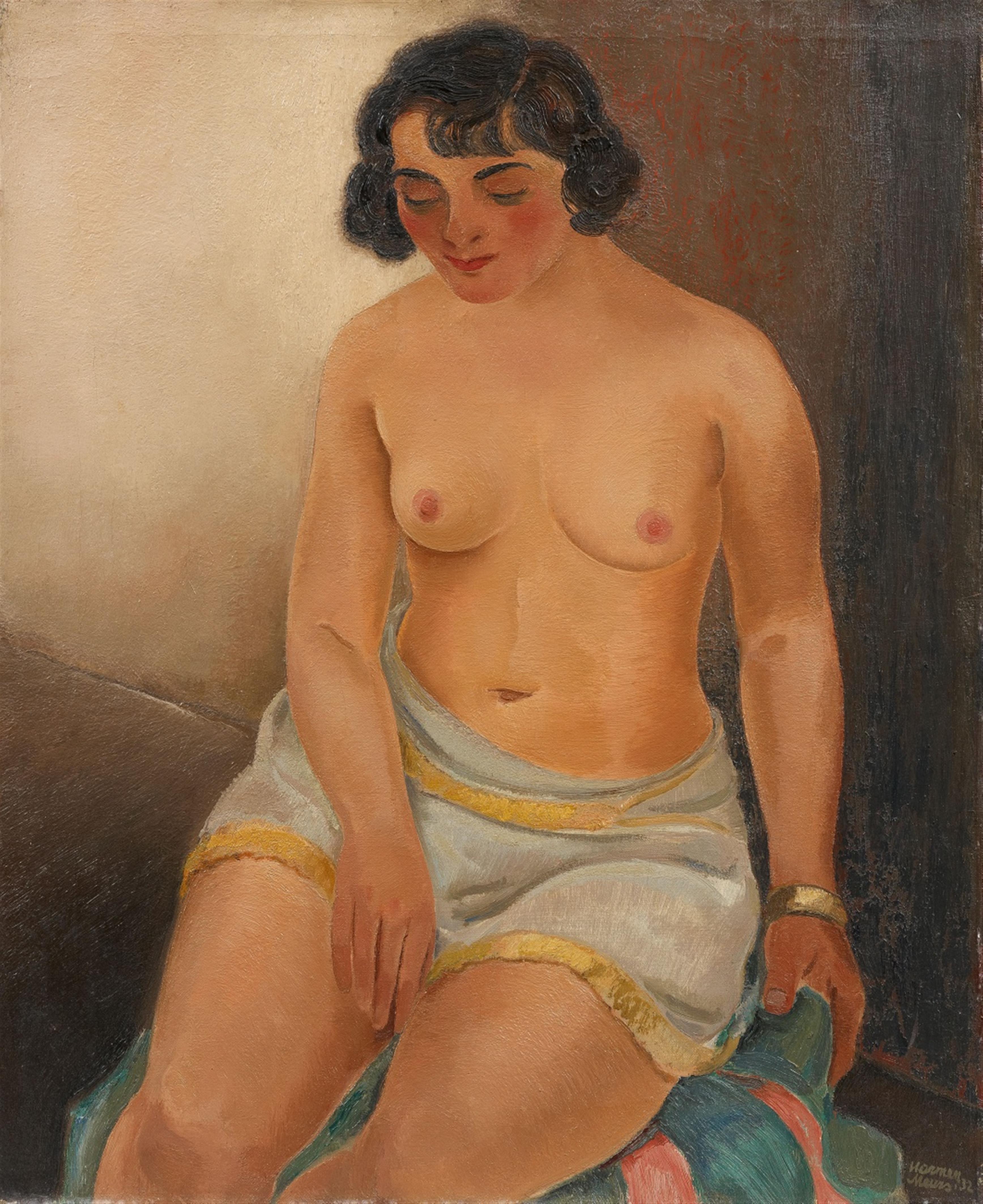 Harmen Meurs - Sitzender Halbakt