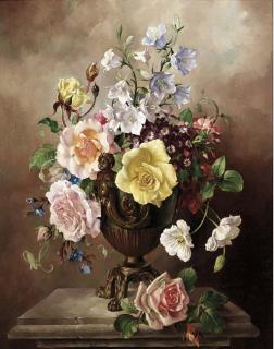 Harold Clayton - Flowers in a vase