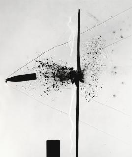 Harold Edgerton - Bullet Through Plexiglass, 1962Silver Print, Printed 1980. On The Reverse, Signed In Pencil. With A Letter From The Dr Harold Edgerton Estate. Mounted.