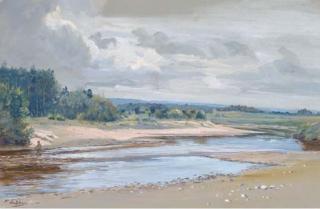 Harold Frank Wallace - The tail of the pool, the River Findhorn