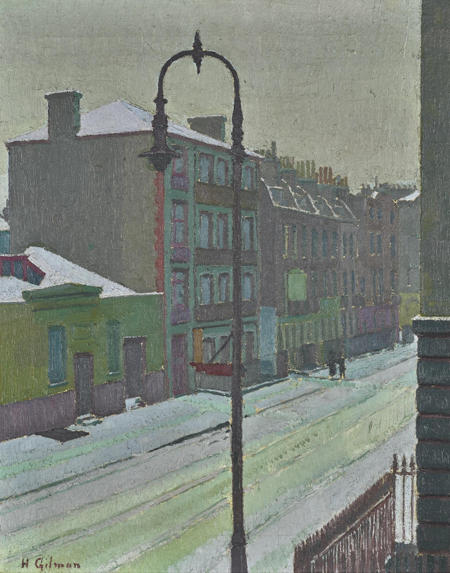 Harold Gilman - A London Street Scene In Snow