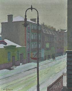 Harold Gilman - A London Street Scene In Snow