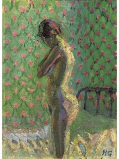 Harold Gilman - Nude standing by a bed