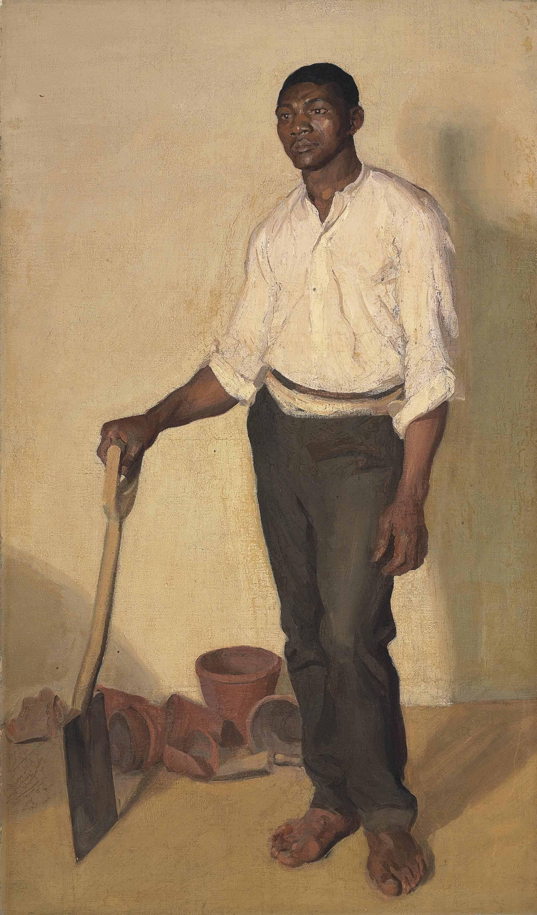 Harold Gilman - Portrait of a Negro Gardener