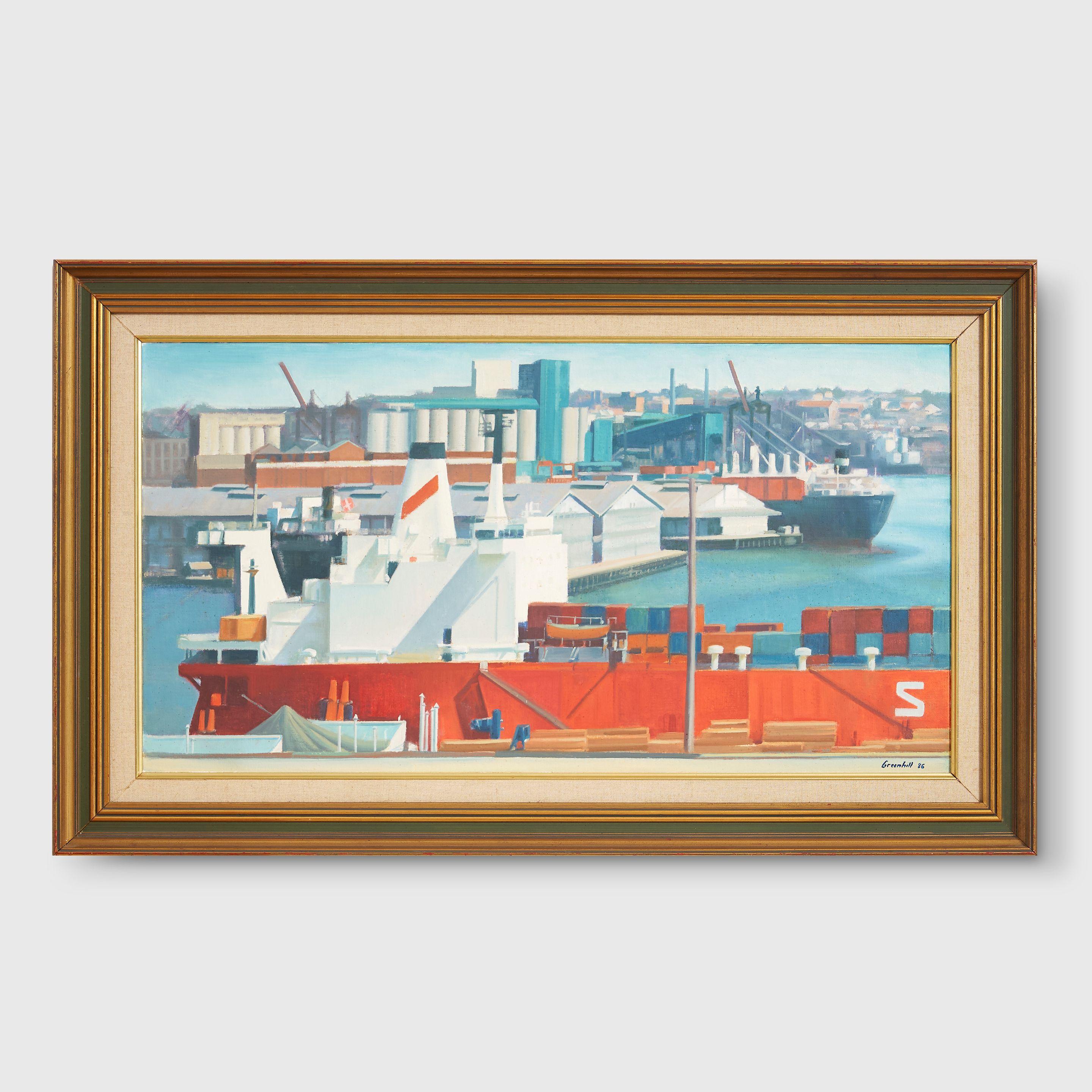 Harold Greenhill - Container Vessel in Walsh Bay, 1986
