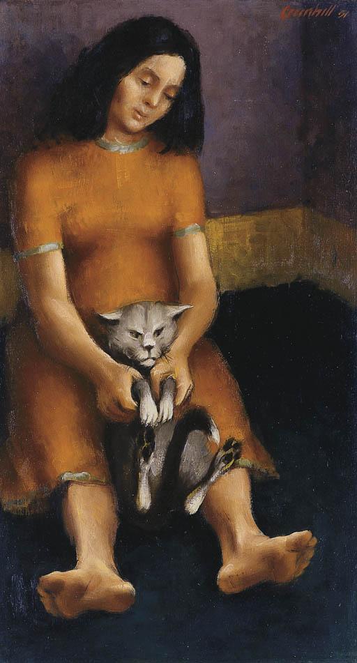 Harold Greenhill - Girl with a Cat