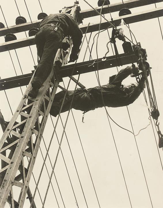 Harold Haliday Costain - High tension No.1, Installing Aerial