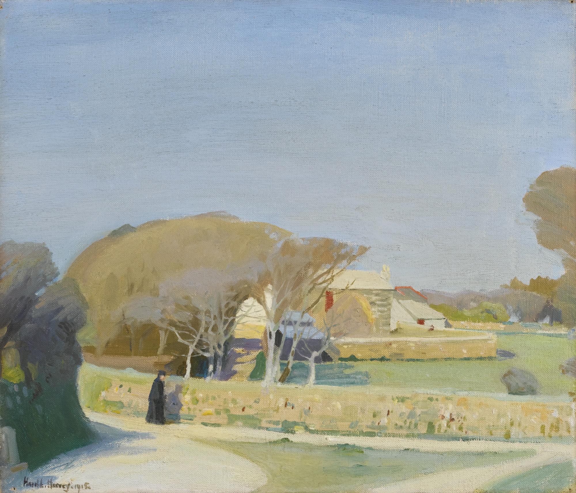 Harold Harvey - A Cornwall Farmhouse