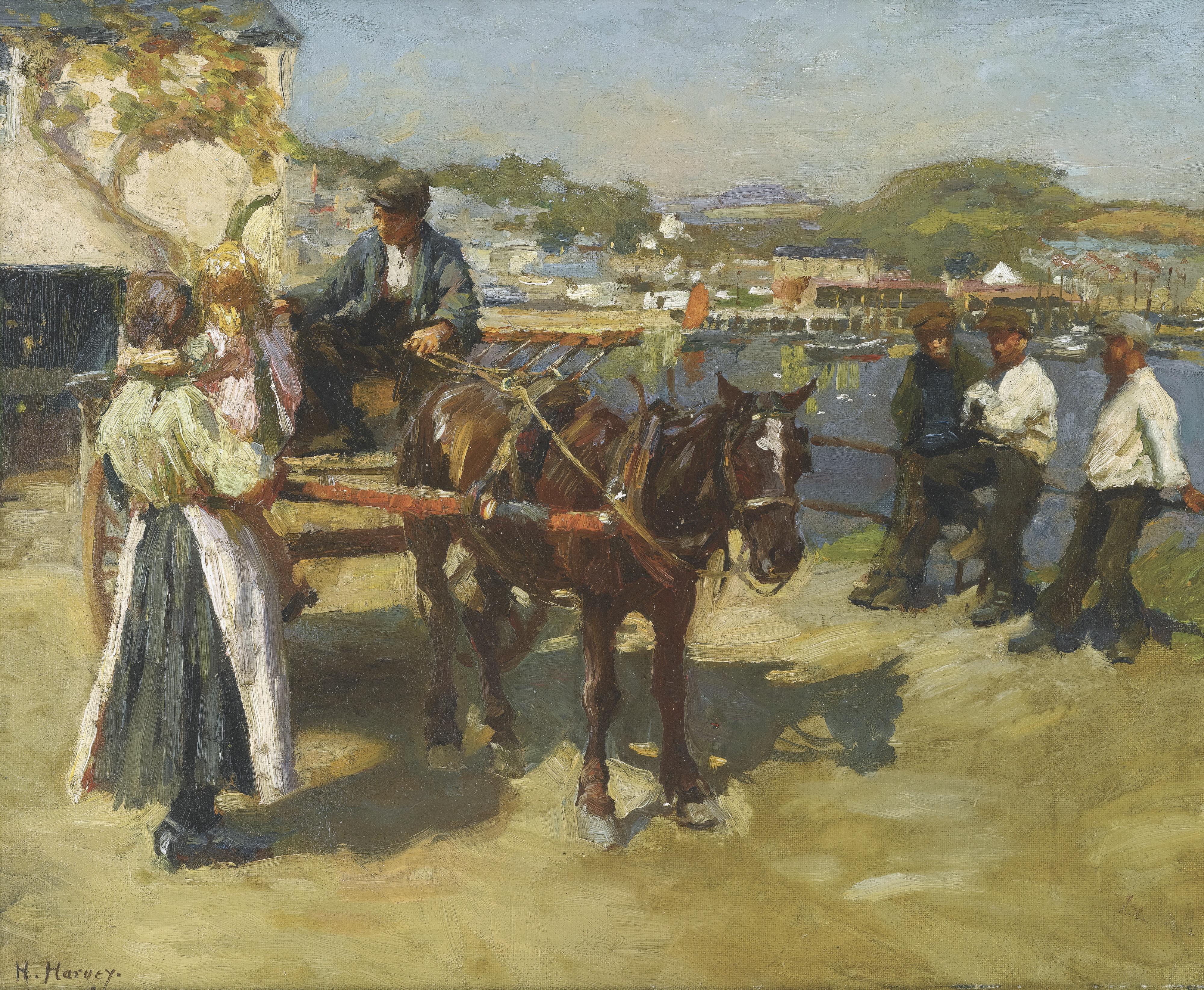 Harold Harvey - The Quayside, Newlyn