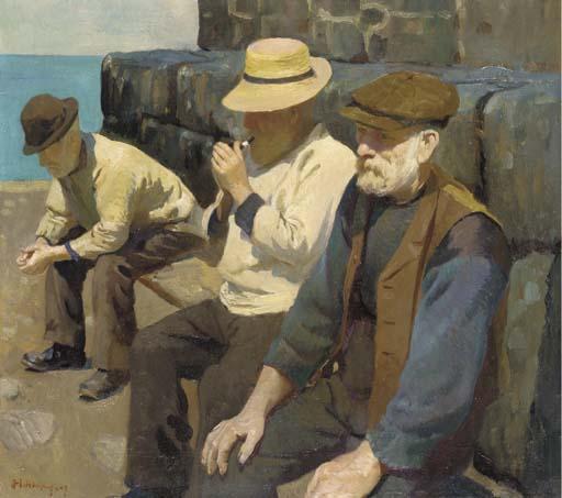 Harold Harvey - Three Fishermen