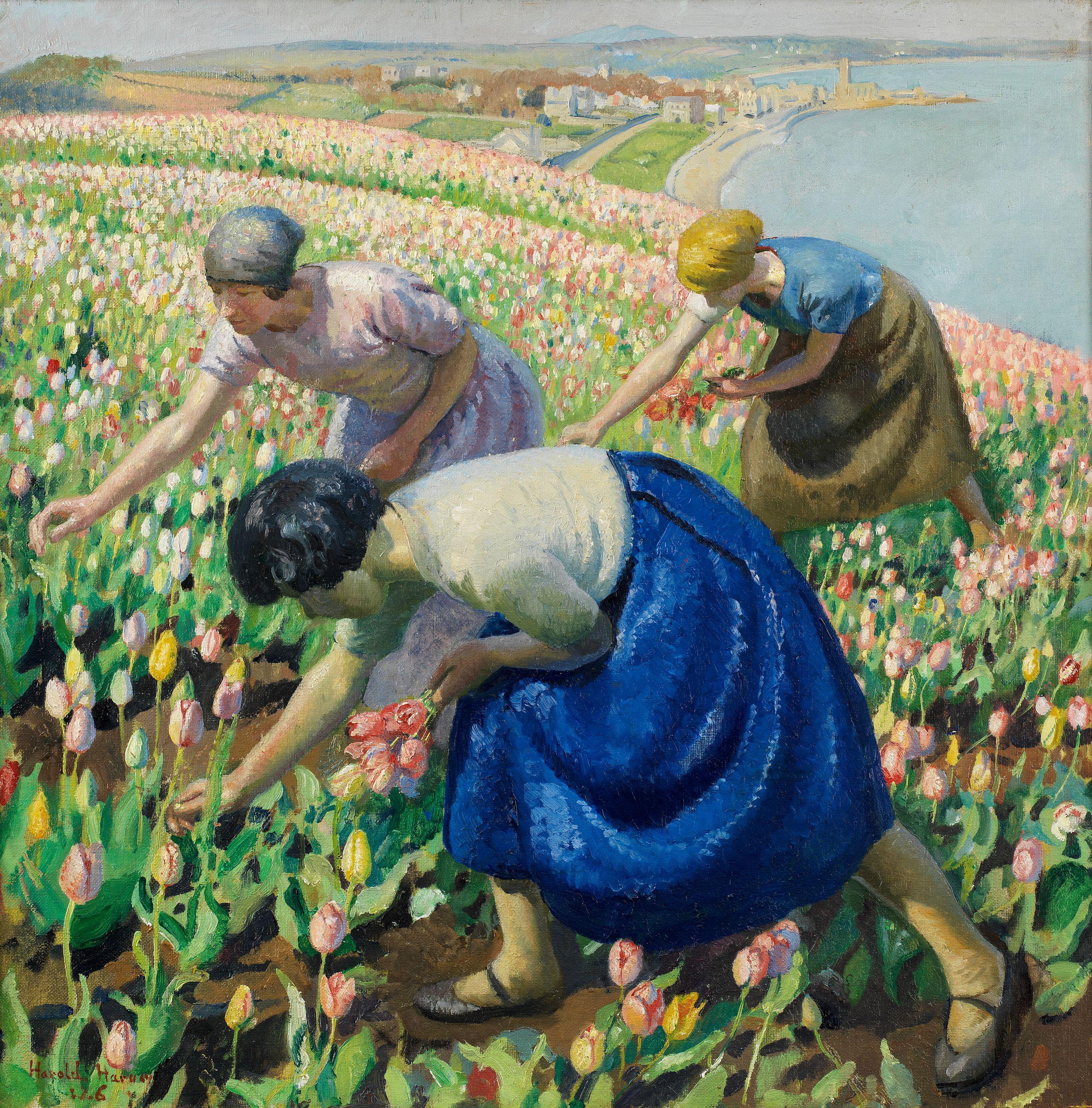 Harold Harvey - Tulip pickers