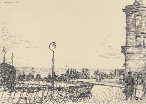 Harold Hope Read - The Vacant Bandstand (Illustrated); Cars And Automobiles On The Front; And Fishermen\'S Huts And A Lamplighter On The Promenade
