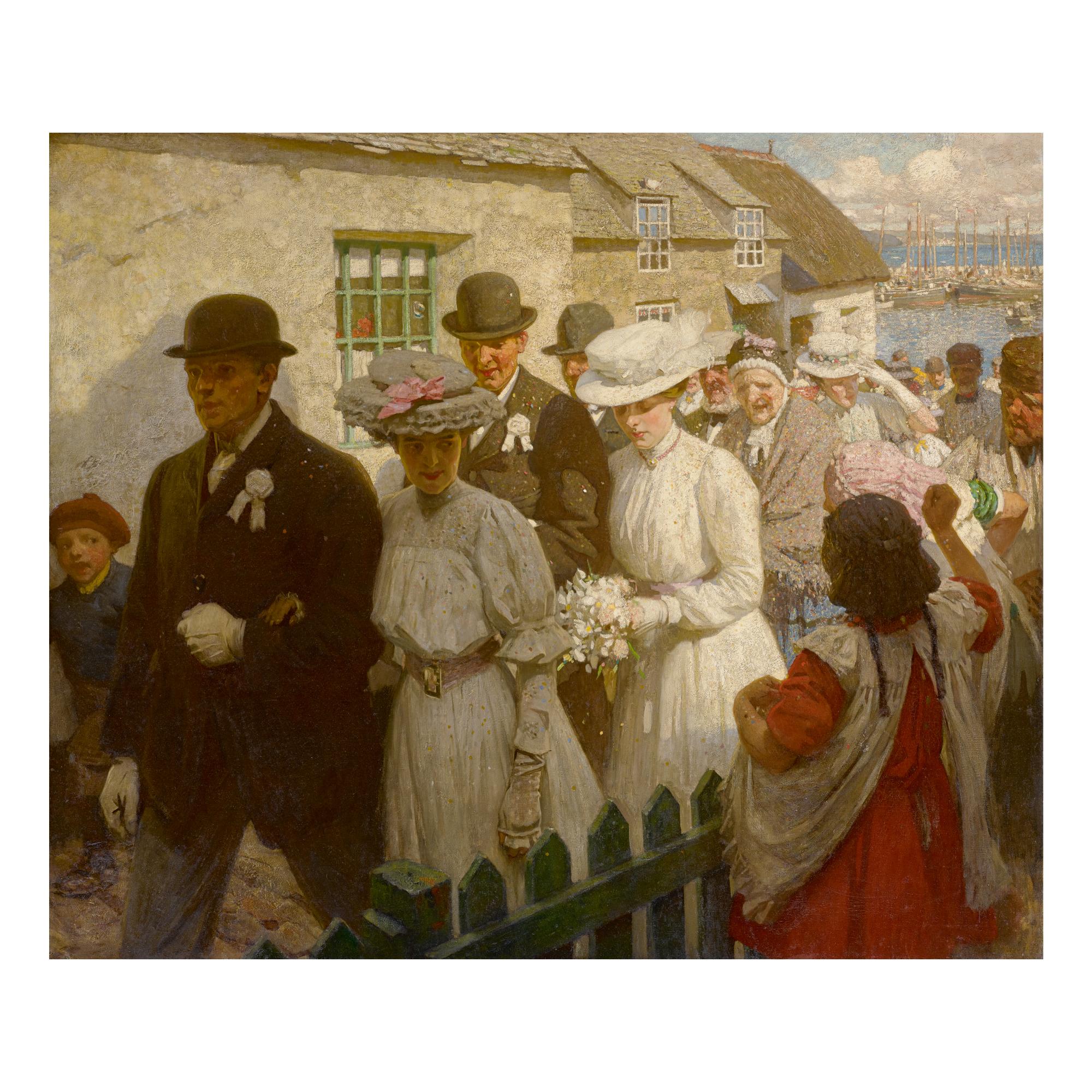 Harold Knight R.A., R.O.I., R.P. - A Village Wedding