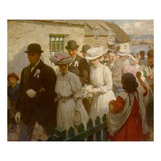 Harold Knight R.A., R.O.I., R.P. - A Village Wedding