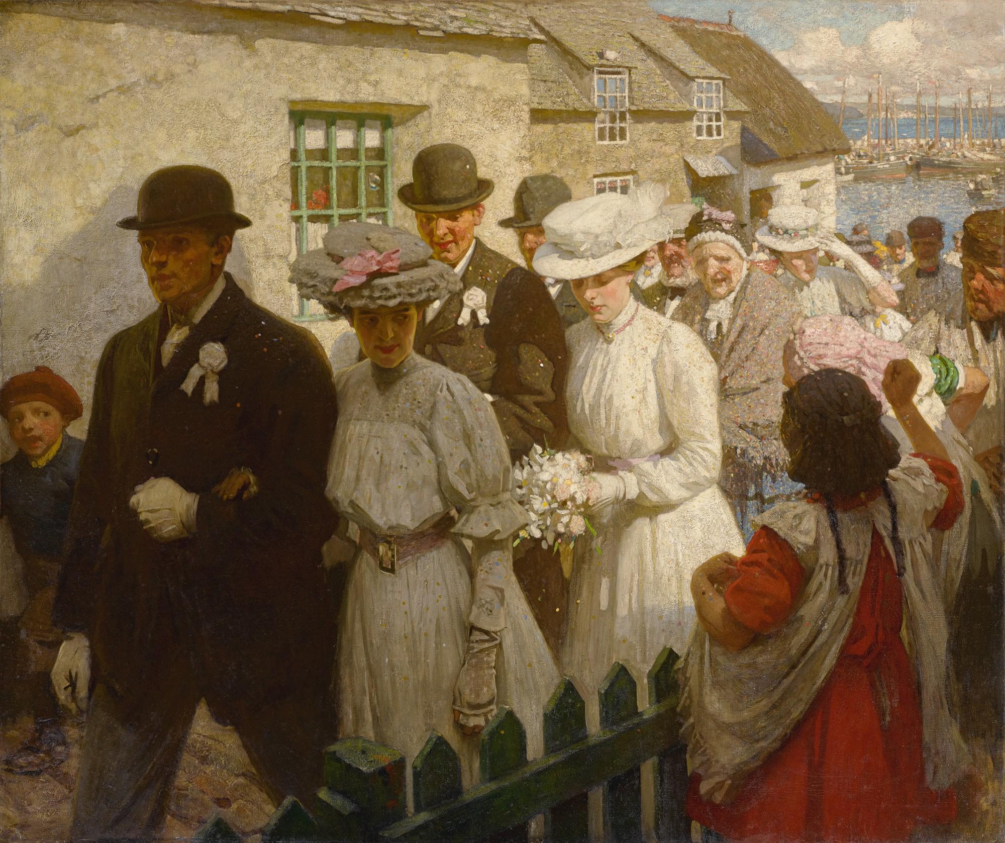 Harold Knight  R.A. R.O.I.  R.P. - A Village Wedding